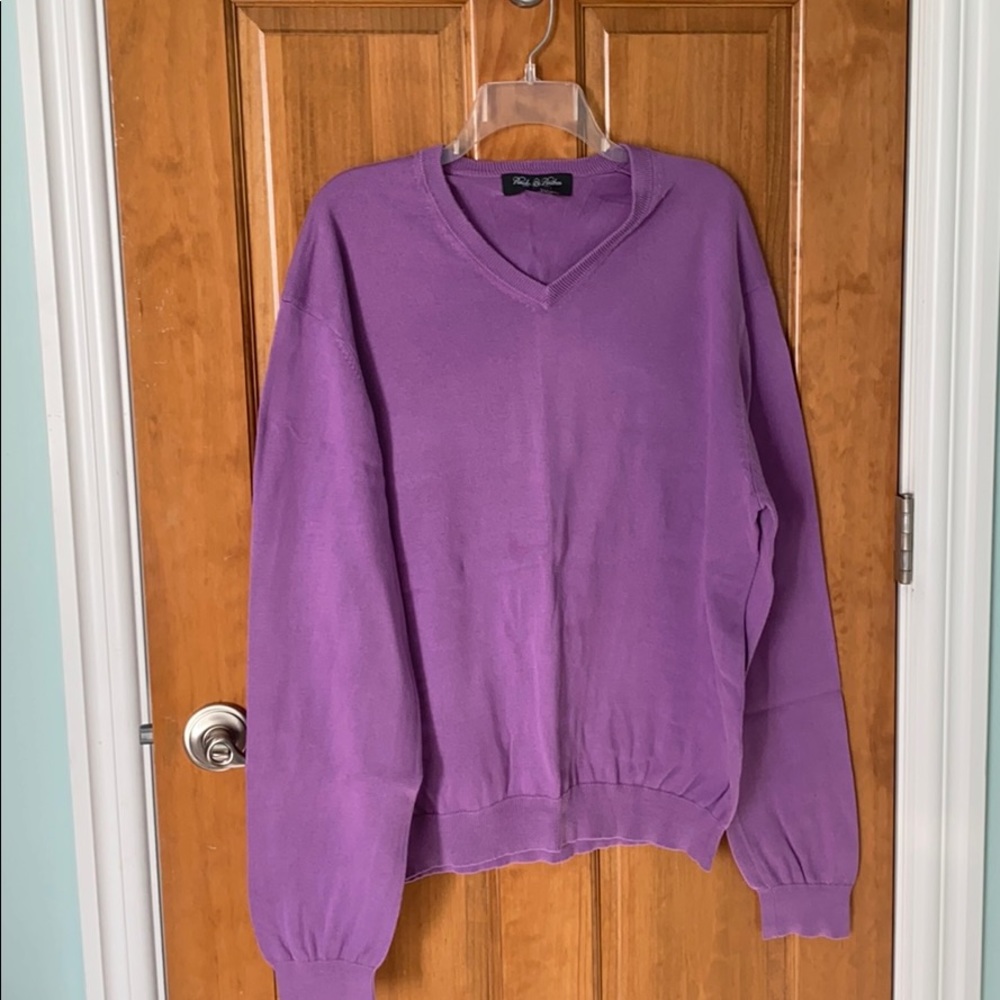 EUC Brooks Brothers Purple V Neck Sweater